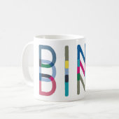 Dink Pickleball Fun Blue Green Pink Mok (Voorkant links)