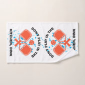 DINK Pickleball NIET IN DE KITCHEN. Handdoek (Handdoek)