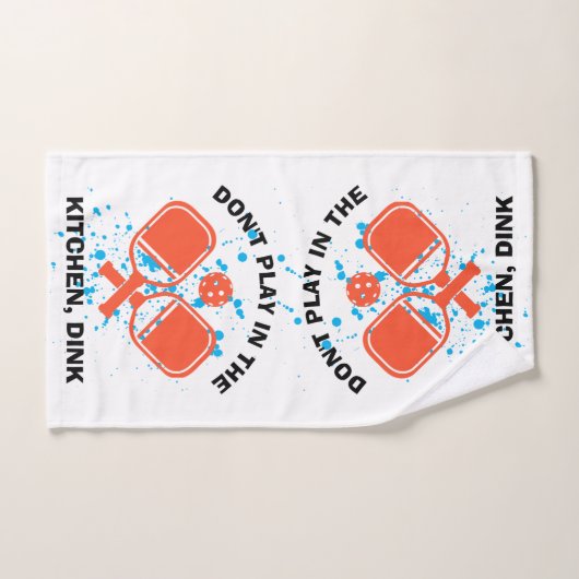 DINK Pickleball NIET IN DE KITCHEN. Handdoek (Handdoek)