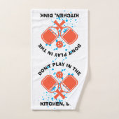 DINK Pickleball NIET IN DE KITCHEN. Handdoek (Handdoek)