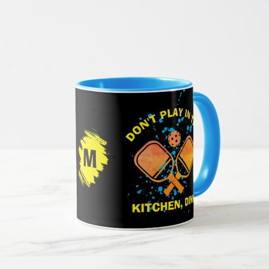 DINK Pickleball NIET IN DE KITCHEN. Mok (Voorkant rechts)