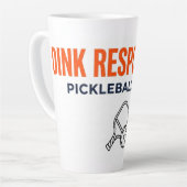 Dink Responsibly Pickleball Latte Mug Mok (Linkerhoek)