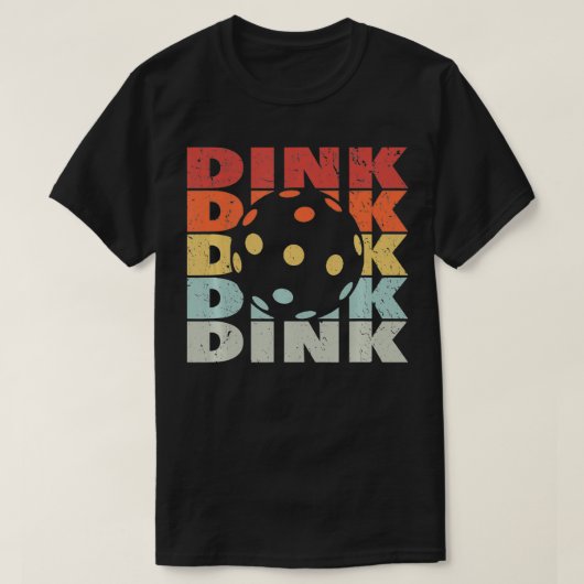 Dink Retro Pickleball T-shirt (Design voorkant)