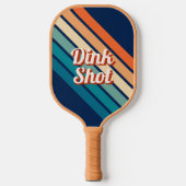 Dink Shot Retro Custom Pickleball Paddle (Voorkant)