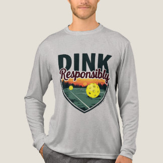 "Dink Verantwoord" Pickleball Shirt met lange mouw