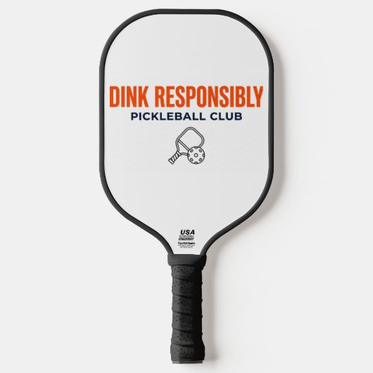 Dink Verantwoordelijk Club Pickleball Paddle (Voorkant)