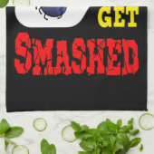 Dink verantwoordelijk - Funny Pickleball Theedoek (Gevouwen)