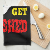 Dink verantwoordelijk - Funny Pickleball Theedoek (Quarter Fold)