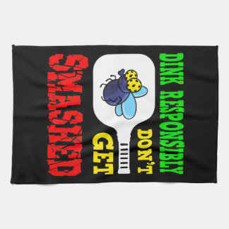 Dink verantwoordelijk - Funny Pickleball Theedoek