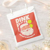 Dink verantwoordelijk | HoHoHo Pickleball Pink San Bedankzakje (Geknipt)
