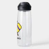 Dink Verantwoordelijk Pickleball Humor Pun Waterfles (Achterkant)