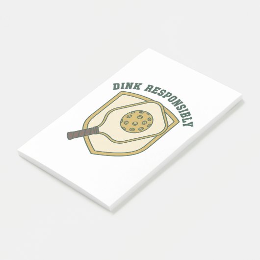 Dink Verantwoordelijk Post-it® Notes (Schuin)