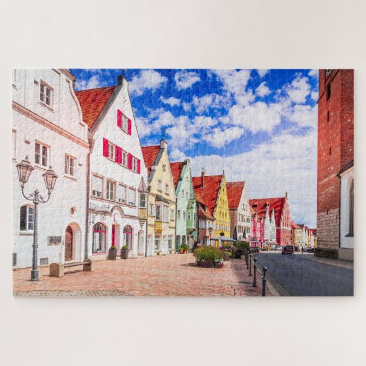 Dinkelsbuhl op romantische weg Duitsland puzzel (Horizontaal)