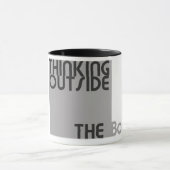 Dinken buiten de doos mok (Midden)