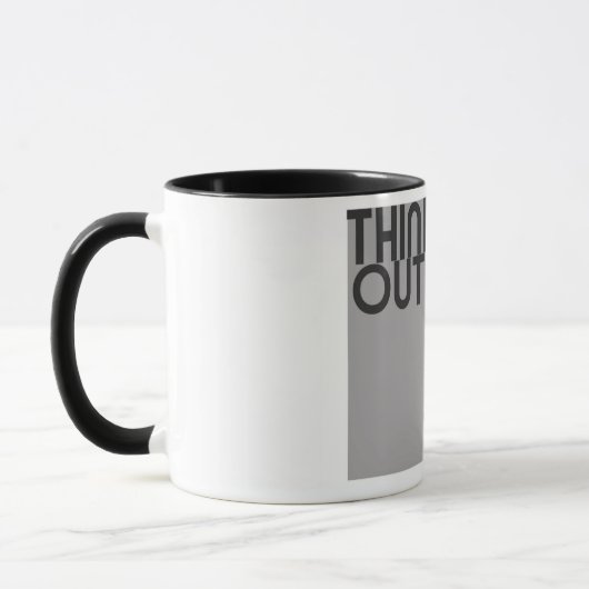 Dinken buiten de doos mok (Links)