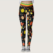 Dinken en 🍾 🥂 drinken - pickleball leggings (Voorkant)