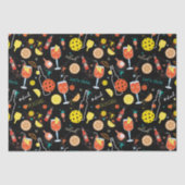 Dinken en 🍾 🥂 drinken - pickleball tissuepapier (Voorkant)