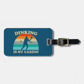Dinken is mijn Cardio Pickleball Bagagelabel (Voorkant horizontaal)