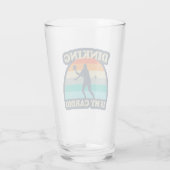 Dinken is mijn Cardio Pickleball Glas (Achterkant)