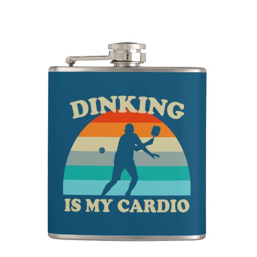 Dinken is mijn Cardio Pickleball Heupfles (Voorkant)