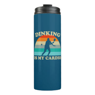 Dinken is mijn Cardio Pickleball Thermosbeker