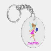 Dinkerbell Pickleball - Grappige pickleball voor h Sleutelhanger (Voorkant Links)
