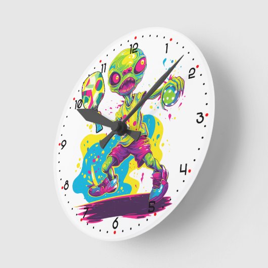 Dinkin' with the Aliens Pickleball  Ronde Klok (Hoek)