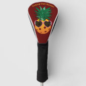 Dinking club, Pickleball-anananas Golfheadcover (Voorkant)