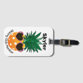  Dinking club Pickleball-ananas Bagagelabel (Voorkant (horizontaal))