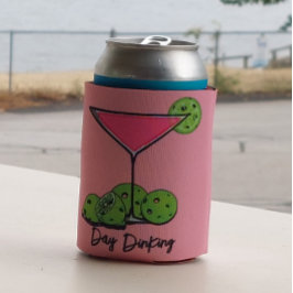 Dinking Cosmo roze cocktail, Pickleballimieten Blikjeskoeler