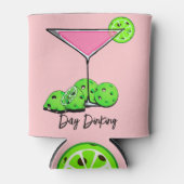 Dinking Cosmo roze cocktail, Pickleballimieten Blikjeskoeler (Voorkant)