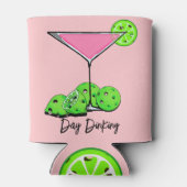 Dinking Cosmo roze cocktail, Pickleballimieten Blikjeskoeler (Achterkant)