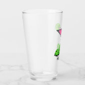 Dinking Cosmo roze cocktail, Pickleballimieten Glas (Rechts)