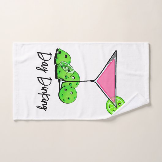 Dinking Cosmo roze cocktail, Pickleballimieten Handdoek (Handdoek)