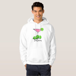 Dinking Cosmo roze cocktail, Pickleballimieten Hoodie