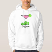 Dinking Cosmo roze cocktail, Pickleballimieten Hoodie (Voorkant)