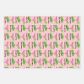 Dinking Cosmo roze cocktail, Pickleballimieten Inpakpapier Vel (Voorkant)