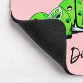 Dinking Cosmo roze cocktail, Pickleballimieten Muismat (Hoek)