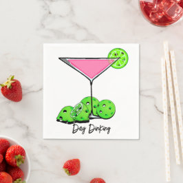 Dinking Cosmo roze cocktail, Pickleballimieten Servet