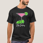 Dinking Cosmo roze cocktail, Pickleballimieten T-shirt (Voorkant)