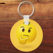 Dinking Face Emoji Persoonlijke naam Sleutelhanger (Voorkant)