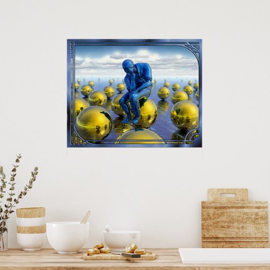 Dinking Man Poster (Keuken)