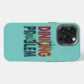 Dinking Probleem Pickleball - Humor aan de Zijlijn iPhone Hoesje (Achterkant horizontaal)