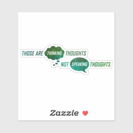 "Dinking Thoughts" sticker (Vel)