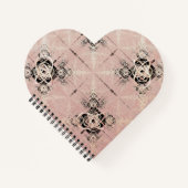 Dinking van pasta-drasts Heart Shaped Notitieboek (Voorkant)