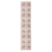 Dinking van Pastel Twists Table Runner Korte Tafelloper (Voorkant)