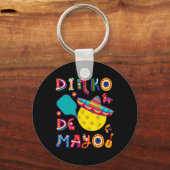 Dinko De Mayo Funny Cinco De Mayo Funny Picklebyll Sleutelhanger (Voorkant)