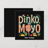Dinko de Mayo Funny Cinco de Mayo Pickleball Pun Kaart (Voorkant / Achterkant)