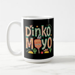 Dinko de Mayo Funny Cinco de Mayo Pickleball Pun Koffiemok