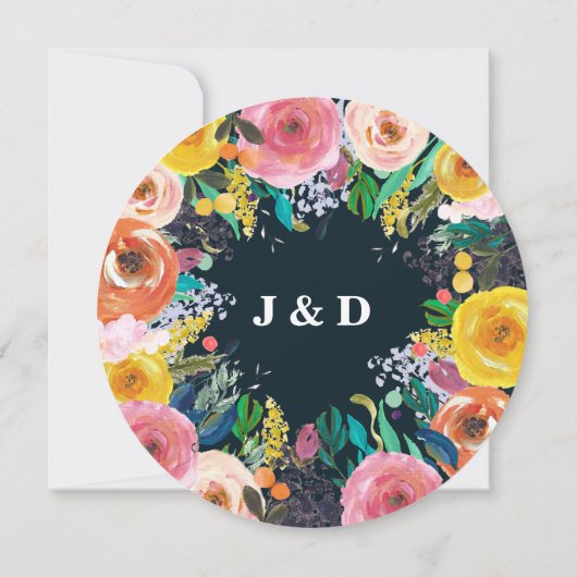 Dinkringloop, geverfd kaart (Achterkant)